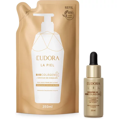 Combo La Piel: Sérum Concentrado Corporal 25ml + Refil Hidratante Corporal 350ml