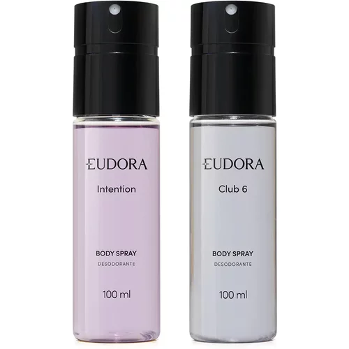 Combo Eudora: Desodorante Body Spray Intention 100ml + Desodorante Body Spray Club 6 100ml