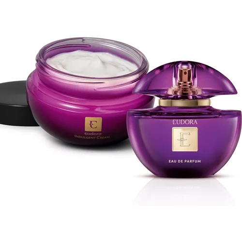 Combo Eudora Roxo: Eau De Parfum 75ml + Creme Corporal Indulgent Cream 250g