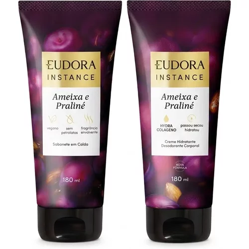 Combo Instance Ameixa e Praliné: Sabonete Em Calda 180ml + Creme Hidratante Desodorante 180ml
