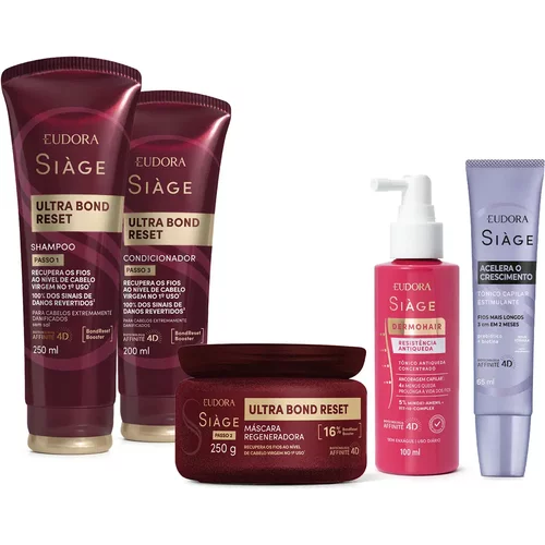 Combo Siàge Ultra Bond Reset e Antiqueda (5 itens)