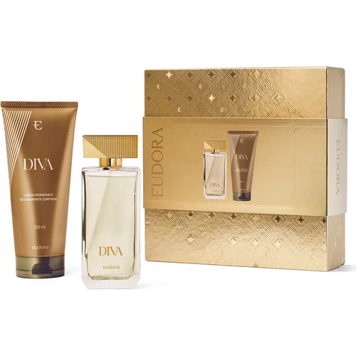 Kit Presente Diva: Desodorante Colônia 100ml + Loção Hidratante Desodorante Corporal 200ml