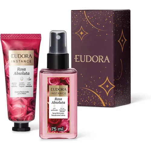 Kit Presente Instance Rosa Absoluta: Spray Perfumado 75ml + Creme Mãos 30g