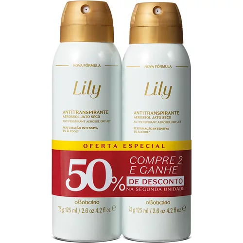 Kit Desodorante Antitranspirante Lily (2 unidades)