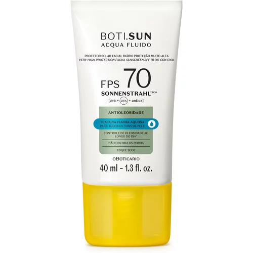 Protetor Solar Facial Antioleosidade FPS70 Boti.Sun Acqua Fluido 40ml