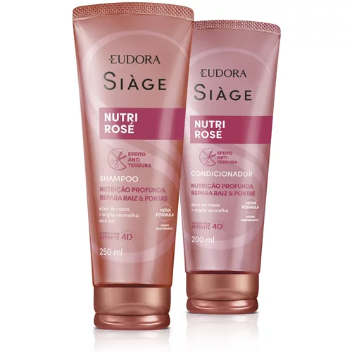 Combo Siàge Nutri Rosé: Shampoo 250ml + Condicionador 200ml