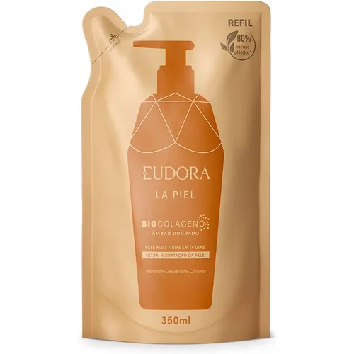 Refil Hidratante Desodorante Corporal La Piel Âmbar Dourado 350ml