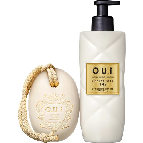 Kit O.U.i L'Amour-Esse 142 - Loção Hidratante Desodorante 400ml + Sabonete em Barra 190g