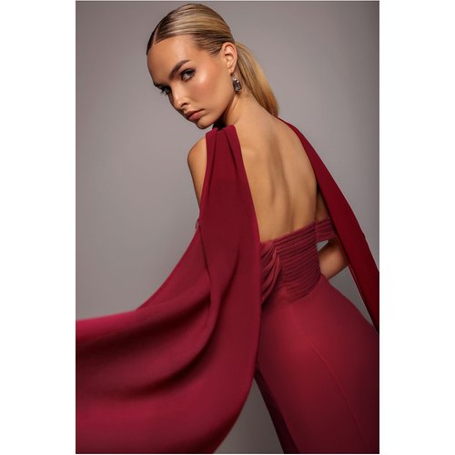 Goddiva Chiffon Scarf - Burgundy