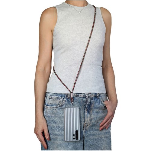 Goddiva Accessories Embellished Phone Strap - Red & Green