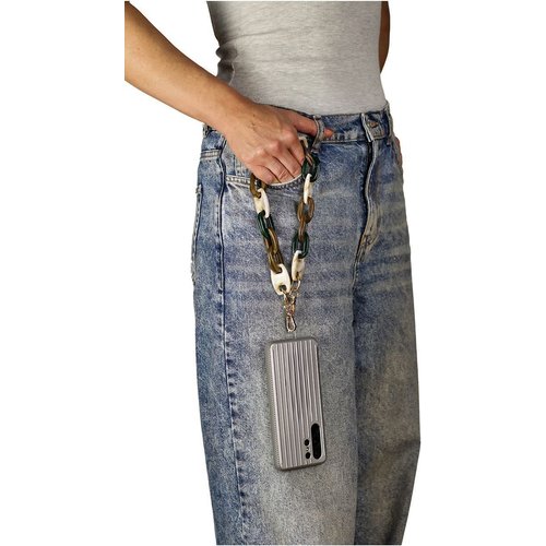 Goddiva Accessories Acrylic Chain Phone Strap - Brown Mix