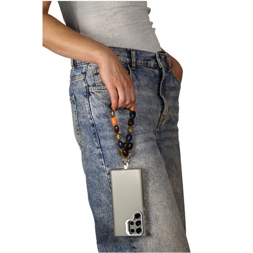Goddiva Accessories Acrylic Gemstone Phone Strap - Multicolour
