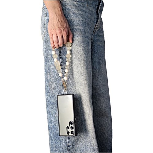 Goddiva Accessories Acrylic Phone Strap - Matte Beige
