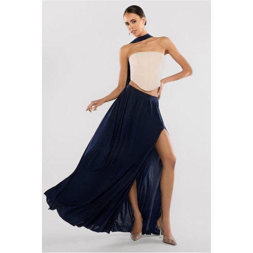 Goddiva Side Split Soft Touch Maxi Skirt