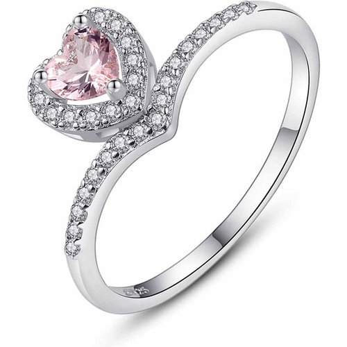 Holiday CZ Heart 925 Sterling Silver Ring