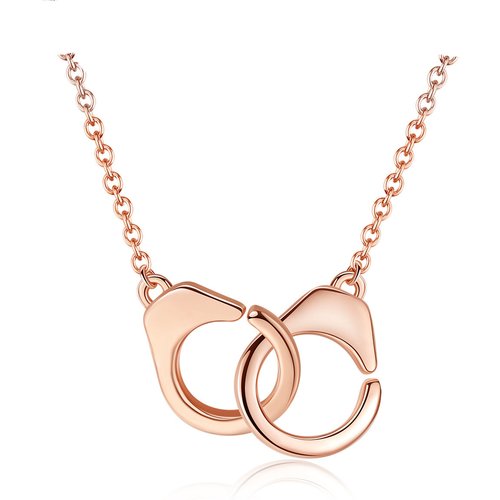 Hot Sale Handcuffs Solid 925 Sterling Silver Necklace