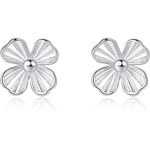 Cute Flower 925 Sterling Silver Studs Earrings