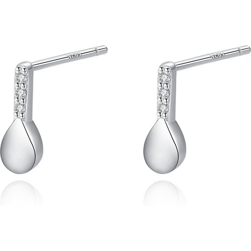 Casual Waterdrop CZ 925 Sterling Silver Dangling Earrings