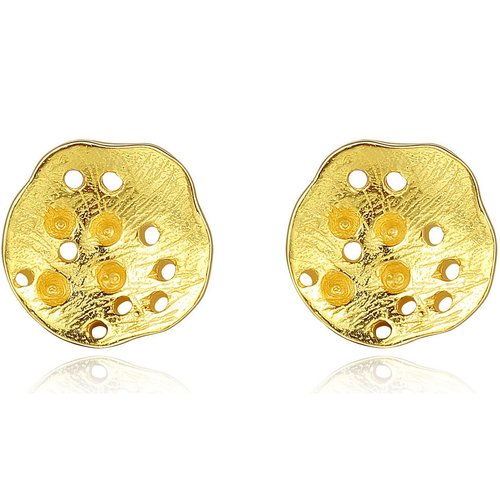 Beautiful Lotus Leaf 925 Sterling Silver Studs Earrings