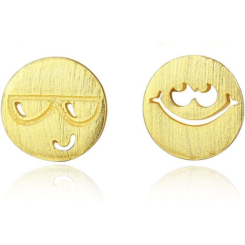 Asymmetric Cute Cartoon 925 Sterling Silver Studs Earrings