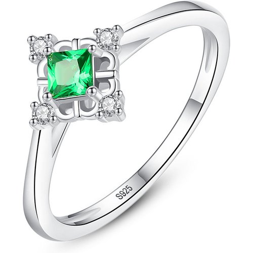 Holiday Geometry Diamond CZ 925 Sterling Silver Ring