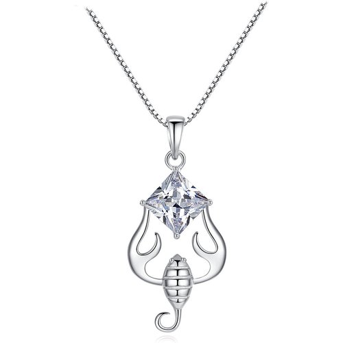 Gift CZ Twelve Constellations 925 Sterling Silver Necklace