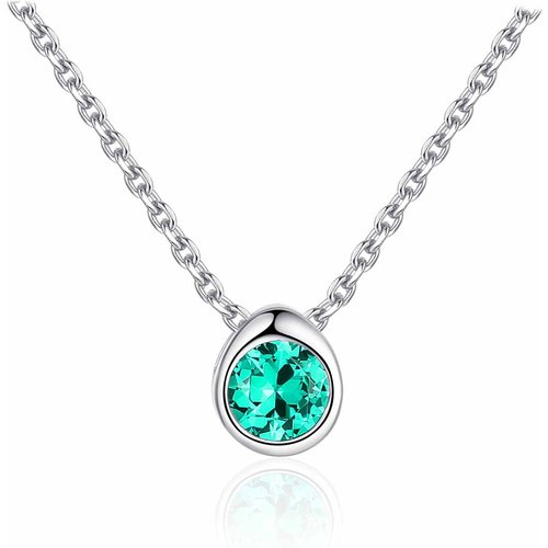 Office OL CZ Waterdrop 925 Sterling Silver Necklace