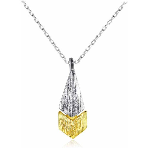 Minimalism Jigsaw Waterdrop 925 Sterling Silver Necklace