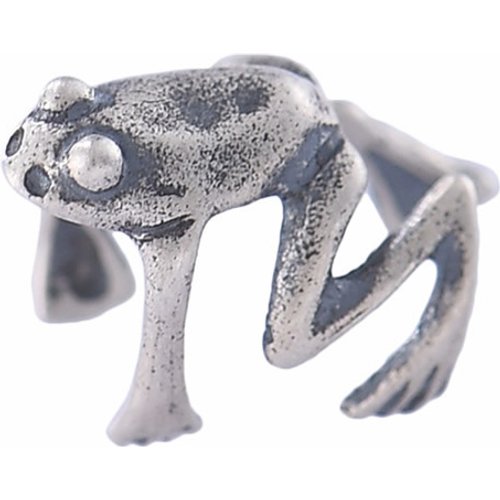 Punk Frog 925 Sterling Silver Non-Pieced Earrings(Single Piece)