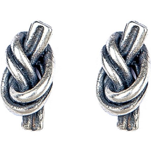 Retro Knot 925 Sterling Silver Studs Earrings (Single Piece)