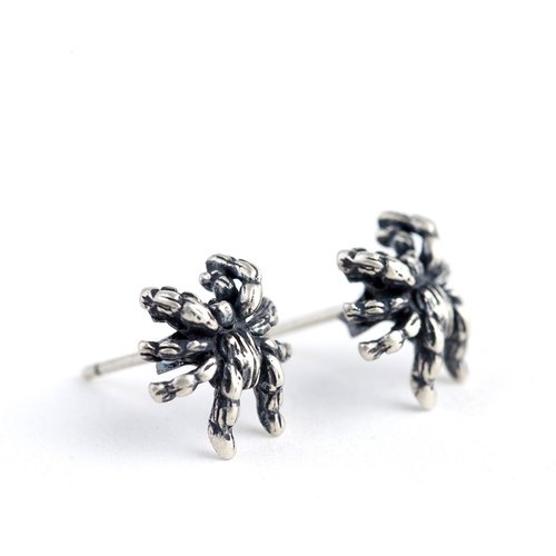 Retro Spider Punk Gothic 925 Sterling Silver Earrings