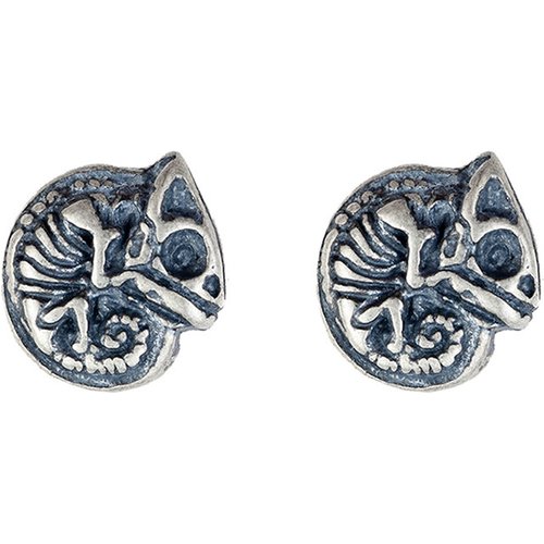 Fashion Chameleon Skeleton 925 Sterling Silver Studs Earring(Single Piece)