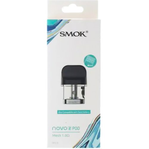 SMOK NOVO 2 Replacement Pods - 1.0Ω Mesh Replacement Pod, Pack of 3 Replacement Pods