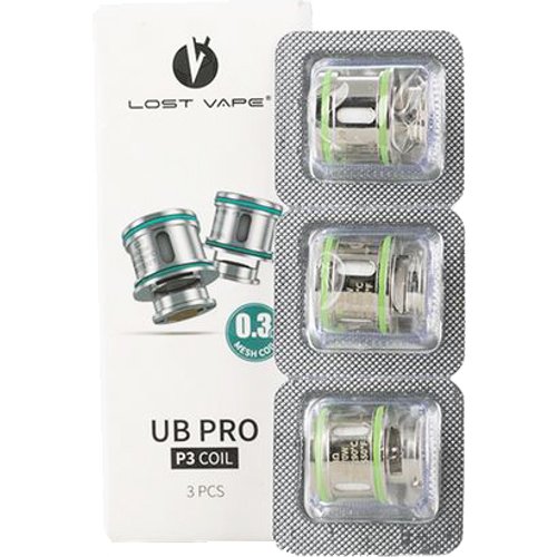 LOST VAPE Ursa UB Pro Replacement Coils - 0.3ohm UB Pro P3 Coil, 3 Pack