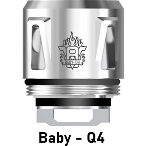 SMOK TFV8 Baby Beast Replacement Coil - 0.4ohm V8 BABY Q4 Quad Coil, Single