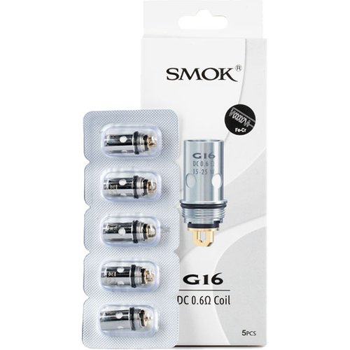 SMOK G16 Replacement Coils - 0.6ohm DC Coil, 5 Pack