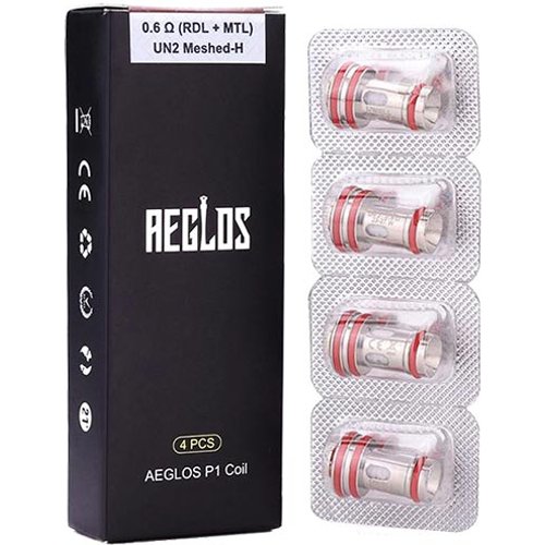 UWELL Aeglos Replacement Coils - 0.6ohm Aeglos P1 Coil, 4 Pack