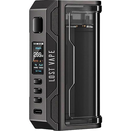 LOST VAPE Thelema Quest 200W Box Mod - Black / Clear