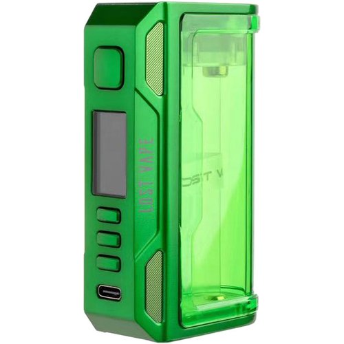 LOST VAPE Thelema Quest 200W Box Mod - Emerald Green / Clear