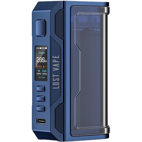 LOST VAPE Thelema Quest 200W Box Mod - Sierra Blue / Clear