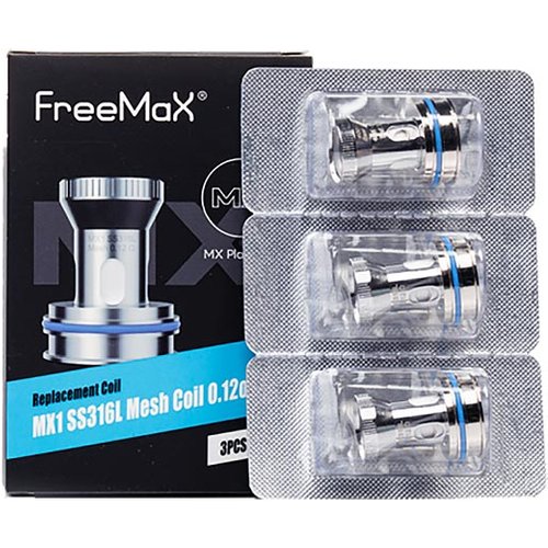 FREEMAX MX Replacement Coils - MX1 SS316L Mesh 0.12ohm, 3 Pack