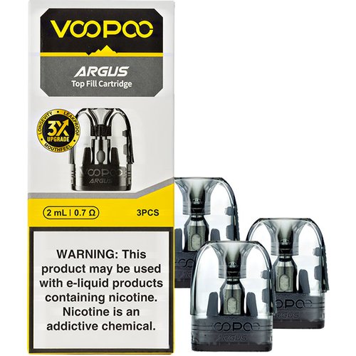 VOOPOO Argus Pod Replacement Pods - 0.7ohm Pod, 3 Pack