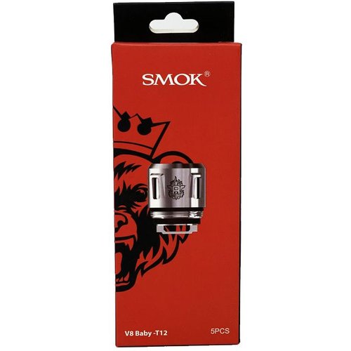 SMOK TFV8 Baby Beast Replacement Coil - 0.15ohm - V8 BABY T12, 5 Pack