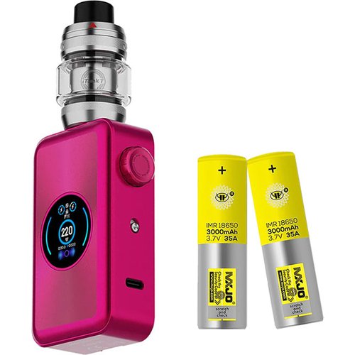 Vaporesso Gen MAX 220W Starter Kit - Hot Pink, 2 x MXJO 18650 Batteries + $8.99
