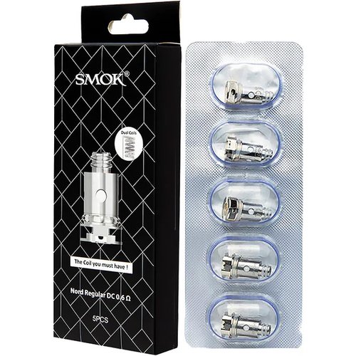 SMOK Nord Replacement Coils - 0.6ohm NORD REGULAR DC Coil, 5 PACK