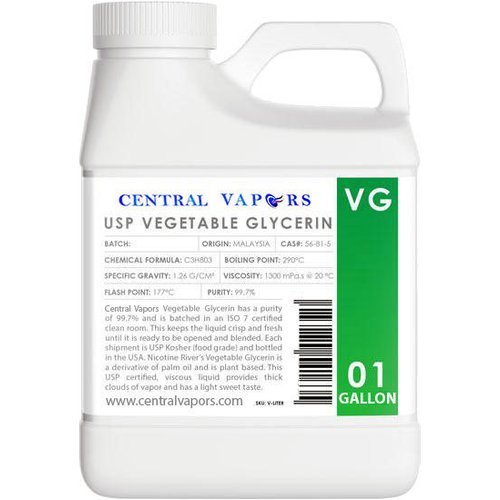 Vegetable Glycerin (VG) BULK - 1 Gallon (128oz)
