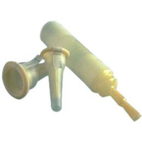 ColoplastConveenSecurity Male Self-sealing External Catheter with Anti-kink Bulb 21mm Diameter Extra-small Latex-free, Red Color
