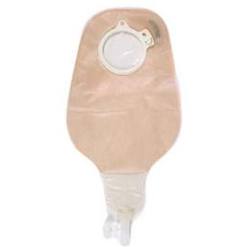 Coloplast AssuraTwo-Piece Drainable Ileostomy Night Pouch, High Output, 600mL, Transparent Cut-to-Fit Flat Skin Barrier, 3/8 to 1-3/8 Stoma