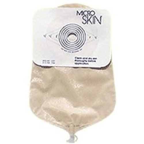 Cymed One-piece Urostomy Pouch with Cut-to-fit MicroSkinPlain Barrier 1-3/4 Stoma Opening, 9 L,