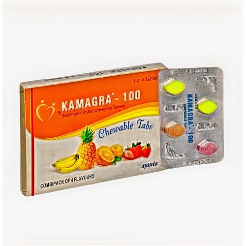 Kamagra chewable tablets 100 (active ingredient -Sildenafil Citrate 100mg.)